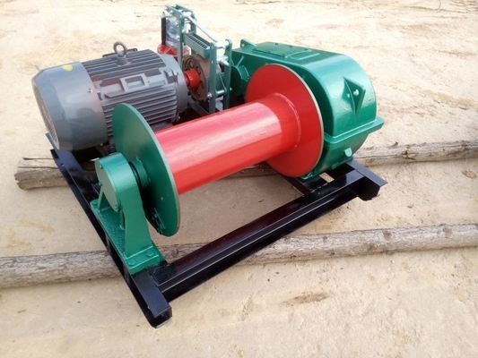 Jk 1.5 Tons 3 Axis 7.5kw Electric Rope Winch For Loading Lifting