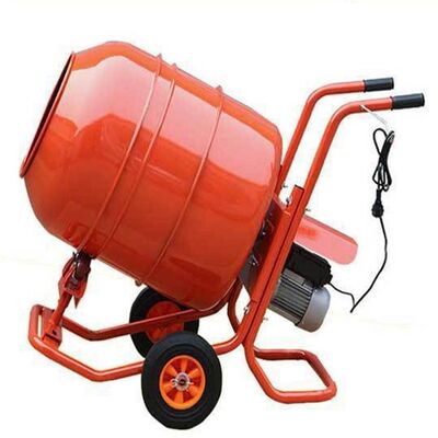 Cement Plant Equipments With Mobile Handcart Frame And Corrosion Resistant Mixing Drum For Concrete Mixing In Construction Sites