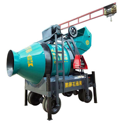 Cement Plant Equipments Fixed Bucket Drum Mixer JZM Series Concrete Mixing Machine