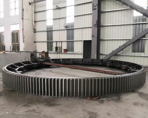 mill girth gear and rotary kiln girth gear with materials 42crmo steel and 17crnimo6 steel