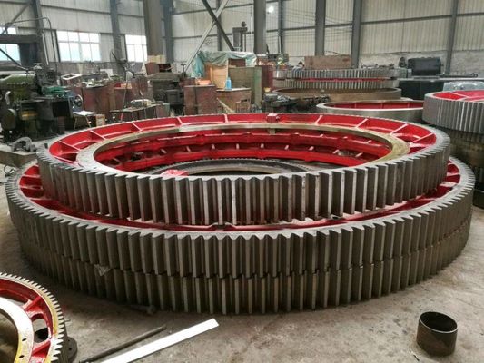 Customized Forging And Casting 16000mm Large Kiln Girth Gear 70 Module