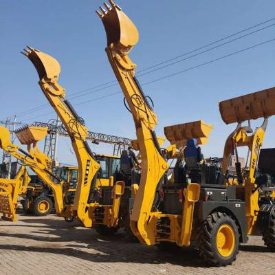 Backhoe βαρέων καθηκόντων μηχανήματα κατασκευής ικανότητας κάδων φορτωτών 1.3m3