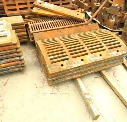 Επένδυση θραυστήρα από χάλυβα υψηλής περιεκτικότητας σε μαγγάνιο, εξαρτήματα μηχανημάτων εξόρυξης